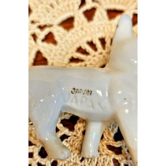 Pair of Vintage Porcelain French Bulldog Dog Figurines 2 Sizes Japan - Picture 6 of 10